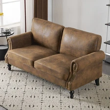 LEADZM 84 Inch Sofa Couch for Living Room, Small Couches, Polyester Fiber Lovese