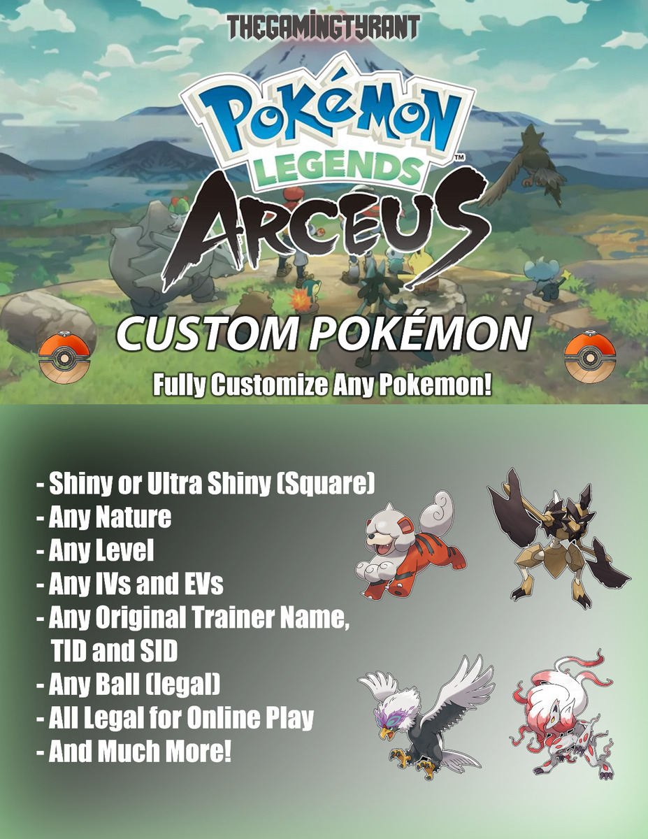 Pokemon Legends Arceus Custom Pokemon