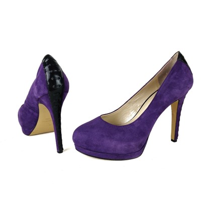 nine west purple heels