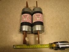 LOT OF 2 BUSSMANN LPN-RK-500, 500A, 250V, CLASS RK1 FUSES, T0139