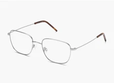 New Warby Parker Eyeglasses SAUL W-2152 Polished Silver Optical Frame 54-19-145
