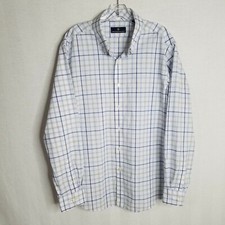 Hart Schaffner Marx Mens Plaid Button Front Long Sleeve Casual Shirt Sz XL G426