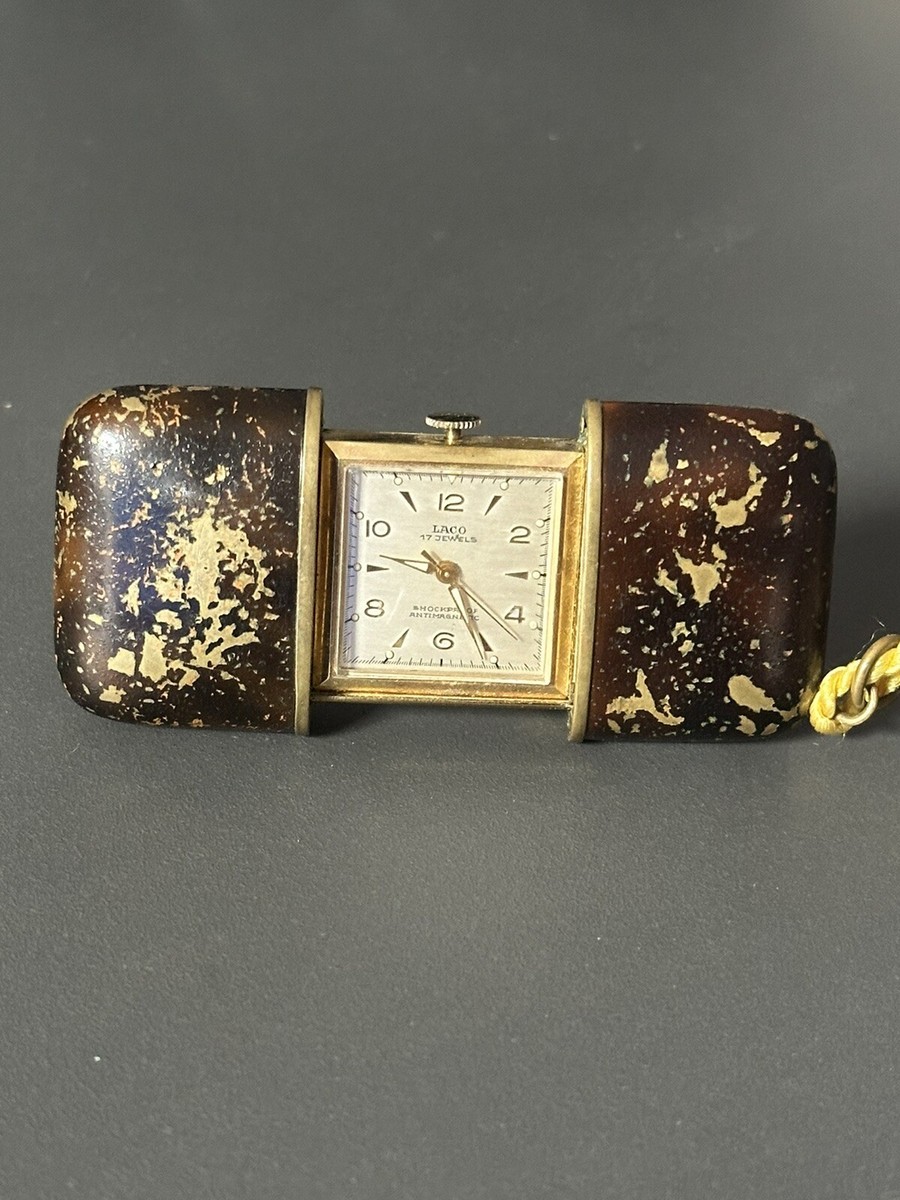 LACO 17 Jewels Gold Shockproof/Antimagnetic Pocket Watch PAT