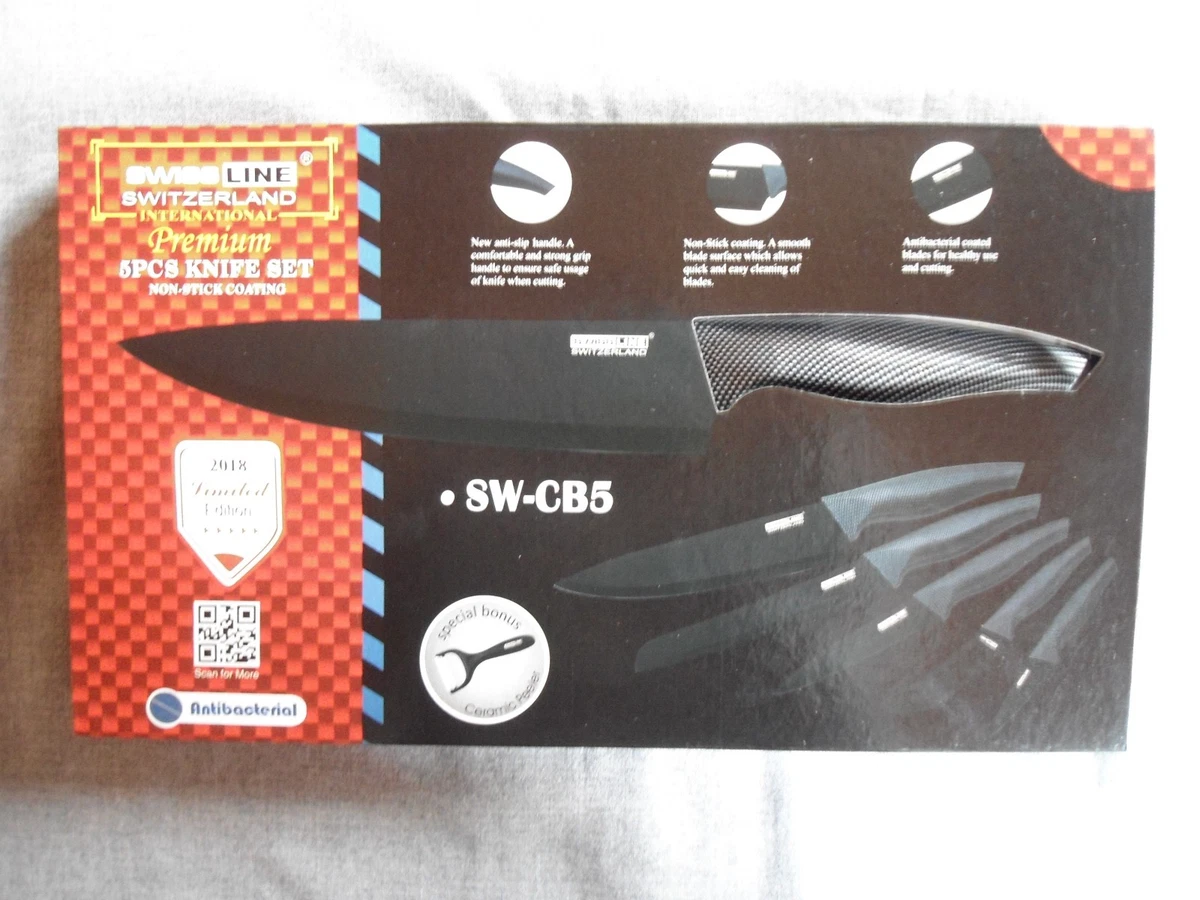 Swiss Line Premium Messerset 6 tlg. 5 Messer Sch ler Neu Limited