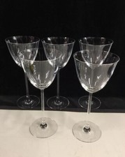 Vintage Baccarat Crystal Champagne/Wine Glasses Lot Of 5