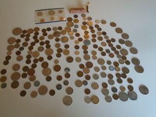 Lot Of 188 US And Foreign Coins dollar 50 cents wheat pennies etc no grading