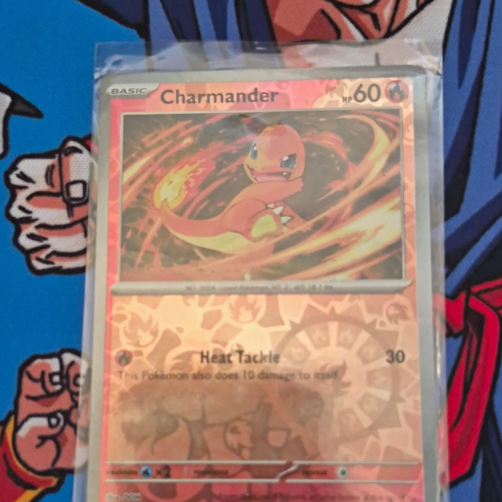 Pokemon TCG Charmander Basic Reverse Holo 60 HP Attack 30 Standard English