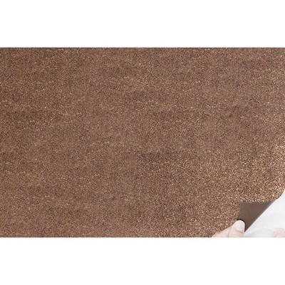 Allgala Brown Glitter EVA Foam Sheets 12-Pack 12x16 inch Self-Adhesive