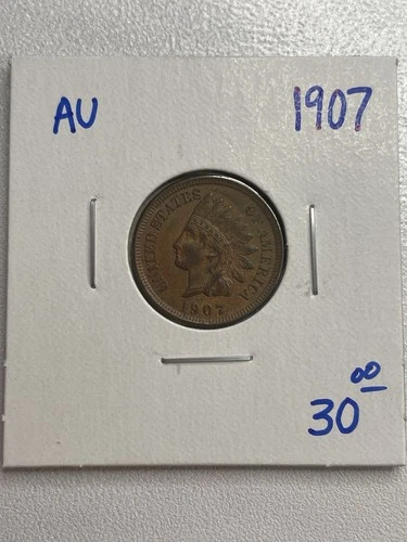 1907 Indian Head Cent  AU