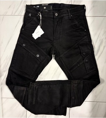 G-Star Raw Men's Airblaze Skinny Jeans Umber Cobler Black $260 New