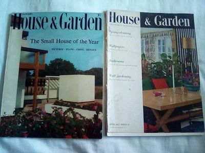 House & Garden Magazines April 1953 and January 1959 Small House of the Year - Image 1 of 4