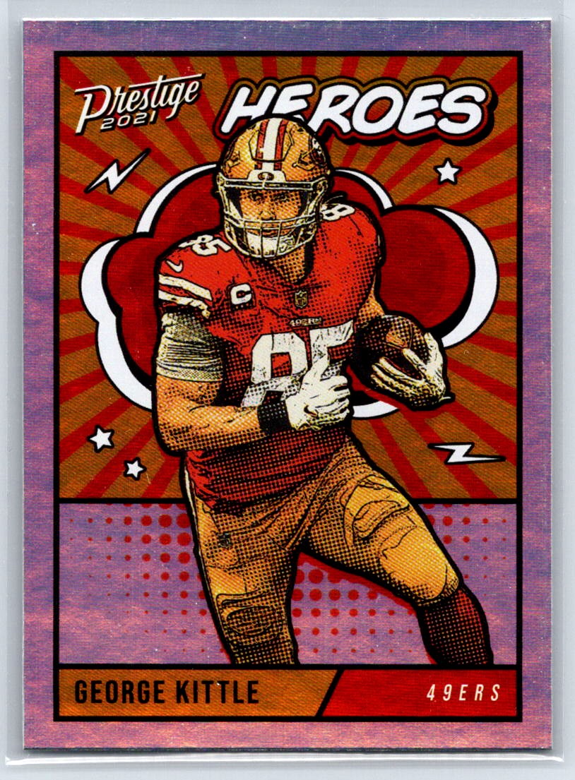 2021 Panini Prestige George Kittle #HE-15 Heroes San Francisco 49ers