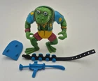 Vintage TMNT 1989 Genghis Frog Action Figure Teenage Mutant Ninja Turtles Toy