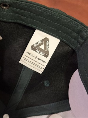 Palace Stella Artois 6-Panel Cap Hat Skateboard Green Rare 2024