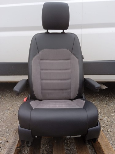 VW T5 T6 T6.1 Leder Fahrersitz Sitz Eletrische Palladium bi color