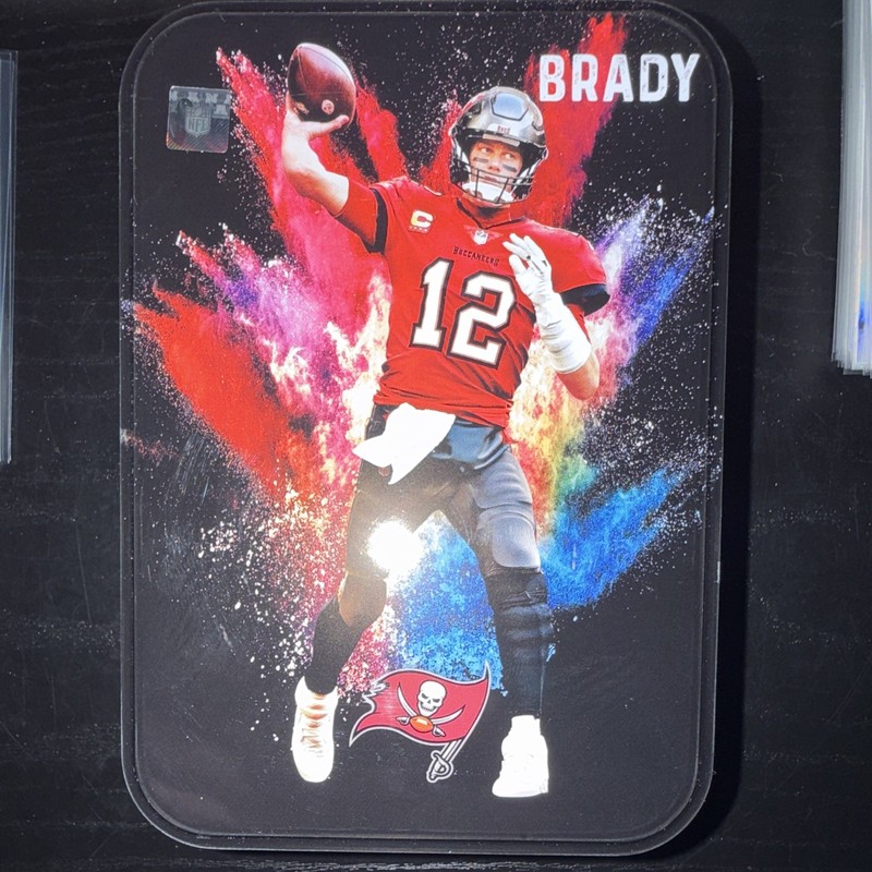 Tom Brady Tampa Bay Bucs colorbast Officially Licensed Tin Storage Box ONLY!