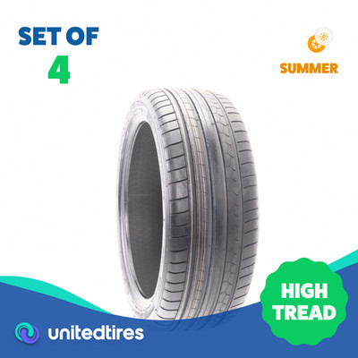 Set of (4) Driven Once 255/40R21 Dunlop SP Sport Maxx GT R01 102Y - 9/32