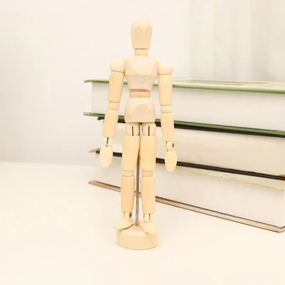 Holz Skizze Modell Figur für Künstler beige robust mit verriegelter Posenfunktion - Bild 1 von 4
