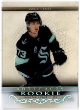 2022-23 UD Artifacts 2021-22 Update Clear Cut Rookies KOLE LIND #CRU-25 Kraken
