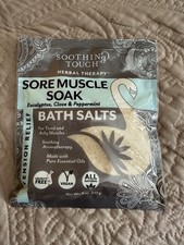 Peppermint Bath Salts - 8 Oz Sore Muscle Soak Eucalyptus Clove Essential Oils