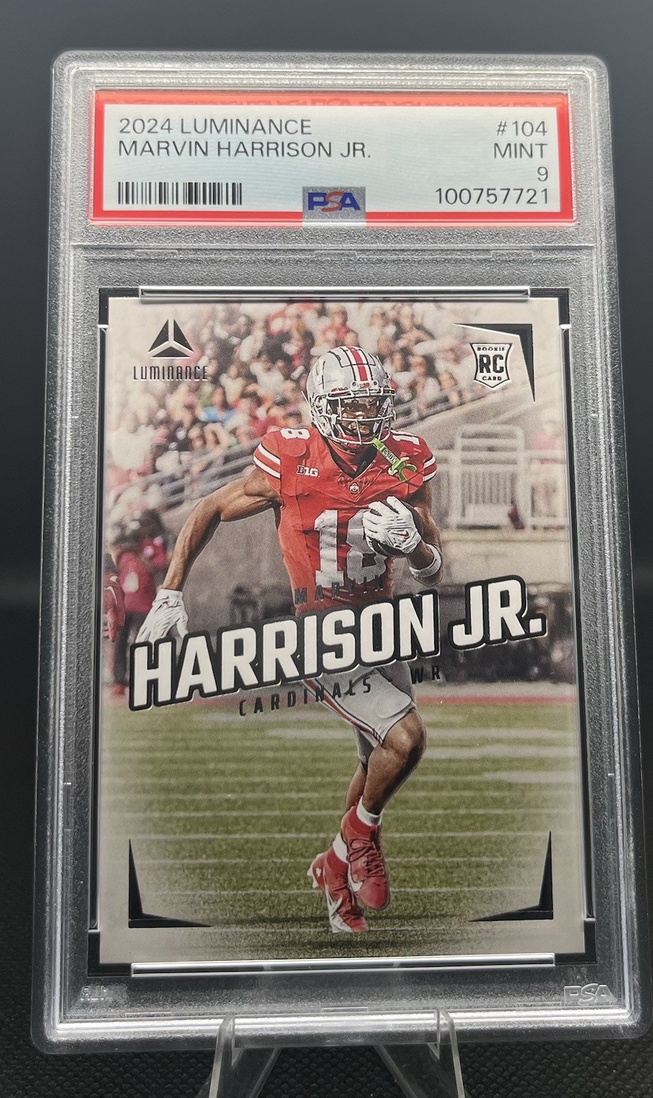 2024 Panini Luminance - Rookies Marvin Harrison Jr. #104 (RC) PSA 9