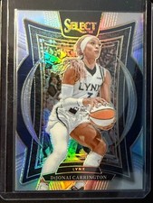 2025 Panini WNBA Select Basketball Dijonai Carrington 68 Concourse Silver Prizm