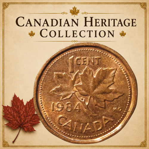 1984 Canada One Cent – Maple Leaf Penny – Queen Elizabeth II – Classic Canadian