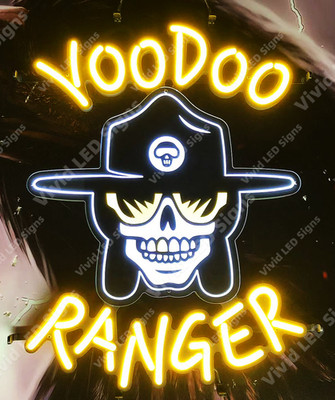 Voodoo Ranger Belgian Beer 24''x20'' Vivid LED Neon Sign Light Lamp With Dimmer