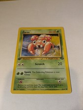  	Pokemon Card 59/64 Paras Jungle 1st Edition Light Play 59/64