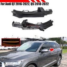 2X  Spiegelblinker Außenspiegel Blinkerleuchte Blinker Für Audi Q5 Q7 Schwarz