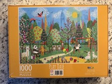 NEW 1000 Piece Jigsaw Puzzle  Play Date  Animals Park Scene Colorful Sealed