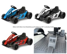 Drift Elektro GoKart 2x24V für Kinder – Kart mit EVA Reifen, 18km/h & 200W,Musik