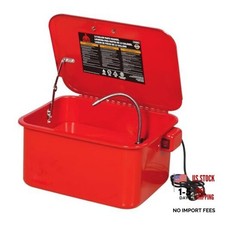 3.5 Gallon Capacity Portable Steel Cabinet Parts Washer with 110V Electric