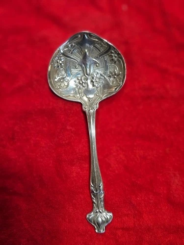 Antique Gorham Sterling Ornate Bon Bon Server Pattern H76 Design Serving Piece