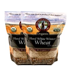 Organic White Winter Wheat | 2 lb | Pack of 2 | Non-GMO | Grain Place Foods