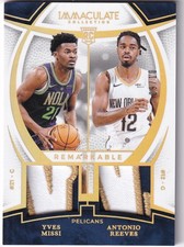 2024-25 Panini Immaculate NBA RJD-MR Yves Missi Antonio Reeves Gold Patch 9/10