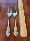 Wallace Grande Grand Baroque Sterling Silver Salad Fork Set Of 2 Forks