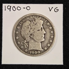 1900-O Barber Silver Half Dollar - Very Good Condition Better Date