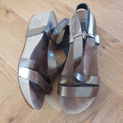 Mephisto Wedge Strap Sandal Brown Metalic Colour Size UK 5 Eur 38 - Image 1 of 4