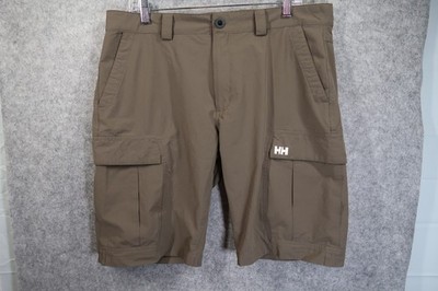 HELLY HANSEN Shorts Men's Size 36X11 Green Stretch Hiking Outdoor Fishing Cargo