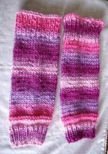 Women Girls Leg Warmers Hand Knitted in King Cole Riot Yarn