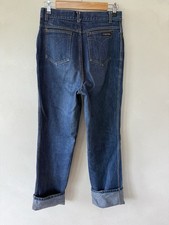 Vintage Calvin Klein High Waisted Straight Leg Jeans Made in USA Blue Denim 13