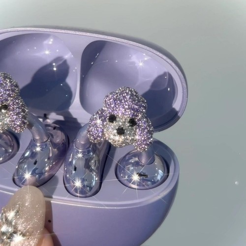 DIY Headphone Diameter Buckle Zircon Earbud Accessories - Picture 16 of 16