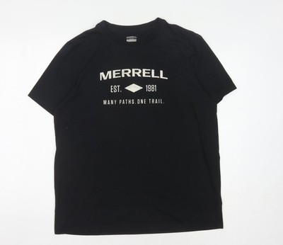 Schwarzes T-Shirt Herren UK Größe L Merrell
