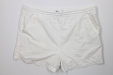 Vintage 90s Nike Mens 2XL Travis Scott Mini Swoosh Running Soccer Shorts White