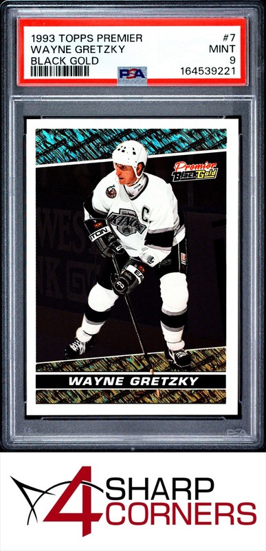 1993 TOPPS PREMIER BLACK GOLD #7 WAYNE GRETZKY KINGS HOF PSA 9