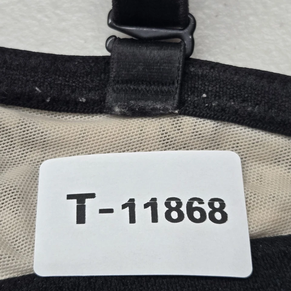 ROSA Victoria's Secret Mujer Sujetador 36DD Negro Serpiente Reptil Camiseta Ligeramente Forrada Foto 2 de 4