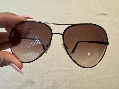 Tom Ford TF35 Charles Brown Aviator Style Womens Sunglasses Designer Eyewear