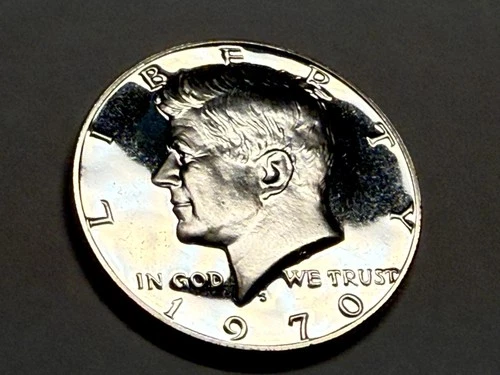 New Listing1970-S 40% silver gem PROOF Kennedy half dollar. Exact coin shown. #6