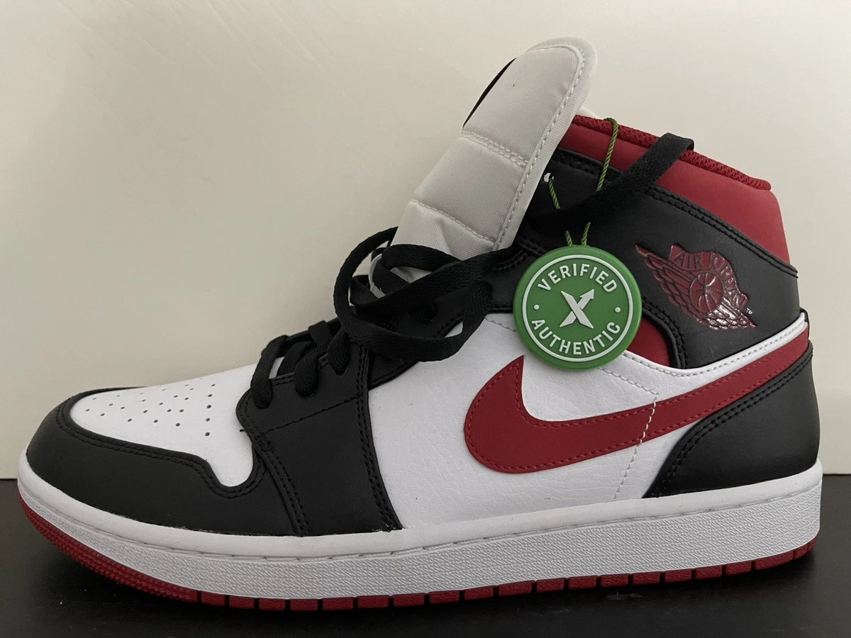 Las mejores ofertas en Jordan 1 Mid Black Red | eBay